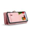 Samsung Galaxy S25 Caseme 008 2-i-1 Multifunktionel Pung - Pink