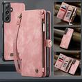 Samsung Galaxy S25 Caseme 008 2-i-1 Multifunktionel Pung - Pink