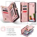 Samsung Galaxy S25 Caseme 008 2-i-1 Multifunktionel Pung - Pink