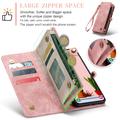 Samsung Galaxy S25 Caseme 008 2-i-1 Multifunktionel Pung - Pink