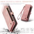 Samsung Galaxy S25 Caseme 008 2-i-1 Multifunktionel Pung - Pink