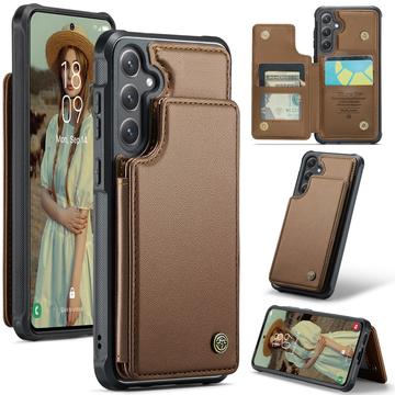 Samsung Galaxy S25 Caseme C22-etui RFID-kortpung - brun