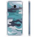 Samsung Galaxy S8+ Hybrid Cover - Blå Camouflage