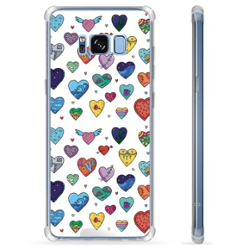 Samsung Galaxy S8+ Hybrid Cover - Hjerter