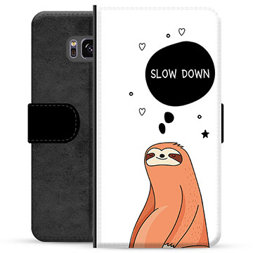 Samsung Galaxy S8+ Premium Flip Cover med Pung - Slow Down