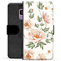 Samsung Galaxy S9 Premium Flip Cover med Pung - Floral