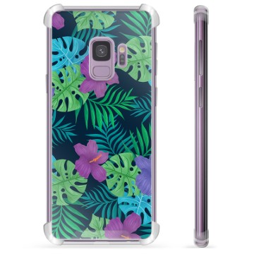 Samsung Galaxy S9 Hybrid Cover - Tropiske Blomster