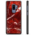 Samsung Galaxy S9+ Beskyttende Cover - Rød Marmor