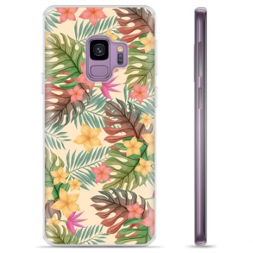 Samsung Galaxy S9 TPU Cover - Lyserøde Blomster