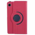 Samsung Galaxy Tab A9 360 Roterende Folio Cover - Hot pink