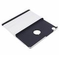 Samsung Galaxy Tab A9 360 Roterende Folio Cover - Hvid