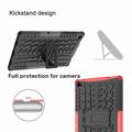 Samsung Galaxy Tab A9+ Anti-Slip Hybrid Cover med Stativ - Sort