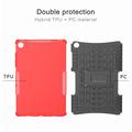 Samsung Galaxy Tab A9+ Anti-Slip Hybrid Cover med Stativ - Sort