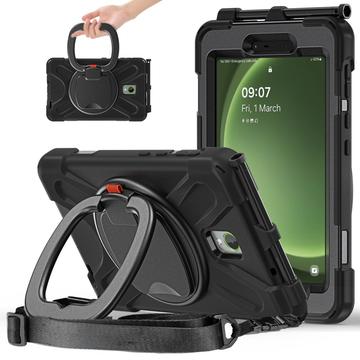 Samsung Galaxy Tab Active5 Heavy Duty 360 Cover med Håndrem - Sort