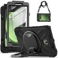 Samsung Galaxy Tab Active5 Heavy Duty 360 Cover med Håndrem - Sort