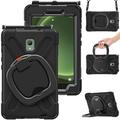 Samsung Galaxy Tab Active5 Heavy Duty 360 Cover med Håndrem - Sort