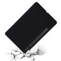 Samsung Galaxy Tab S10 Ultra Liquid Silikone Cover med Strop - Sort