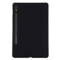 Samsung Galaxy Tab S10 Ultra Liquid Silikone Cover med Strop - Sort