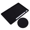 Samsung Galaxy Tab S10+ Liquid Silikone Cover med Strop - Sort