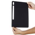 Samsung Galaxy Tab S10+ Liquid Silikone Cover med Strop - Sort