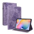 Samsung Galaxy Tab S6 Lite 2020/2022/2024 Butterfly Series Folio Cover - Lilla