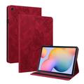 Samsung Galaxy Tab S6 Lite 2020/2022/2024 Butterfly Series Folio Cover - Rød