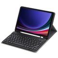 Samsung Galaxy Tab S9 Cover med Bluetooth Tastatur - Sort