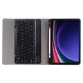 Samsung Galaxy Tab S9 Cover med Bluetooth Tastatur - Sort