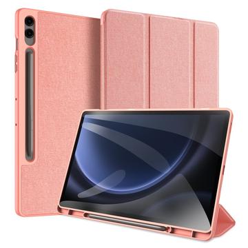 Samsung Galaxy Tab S9 FE+ Dux Ducis Domo Tri-Fold Smart Folio Cover - Pink