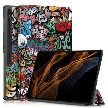 Samsung Galaxy Tab S9 Ultra Tri-Fold Series Smart Folio Cover - Graffiti