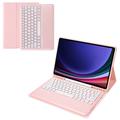 Samsung Galaxy Tab S9+ Cover med Bluetooth Tastatur (Open Box - Fantastisk stand) - Pink