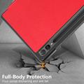 Samsung Galaxy Tab S9+ Tri-Fold Series Smart Folio Cover - Rød