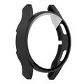 Samsung Galaxy Watch FE Plastikcover med Skærmbeskyttelse Hærdet Glas - 40mm - Sort