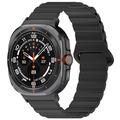 Samsung Galaxy Watch Ultra Magnetisk Silikone Sportsrem - 47mm - Sort