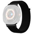 Samsung Galaxy Watch Ultra Nylonrem med Velcrolukning - 47mm - Sort