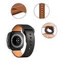 Samsung Galaxy Watch Ultra Tech-Protect Fit Læderrem - 47mm - Sort