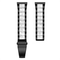 Samsung Galaxy Watch4/Watch4 Classic/Watch5/Watch6/Watch FE/Watch7 Rustfrit Stål Rem - Perle Grå / Sort