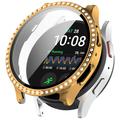 Samsung Galaxy Watch7 Rhinestone Dekorative Cover med Skærmbeskyttelse - 44mm - Guld