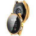 Samsung Galaxy Watch7 Rhinestone Dekorative Cover med Skærmbeskyttelse - 40mm - Guld