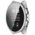 Samsung Galaxy Watch7 Rhinestone Dekorative Cover med Skærmbeskyttelse - 40mm - Sølv