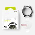 Samsung Galaxy Watch7 Ringke Slim & Glass TPU cover med skærmbeskytter - 40mm - Titan Sort