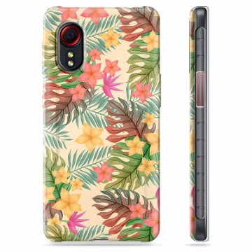 Samsung Galaxy Xcover 5 TPU Cover - Lyserøde Blomster