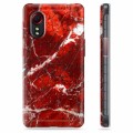 Samsung Galaxy Xcover 5 TPU Cover - Rød Marmor