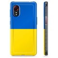 Samsung Galaxy Xcover 5 TPU Cover Ukrainsk Flag - Gul og lyseblå