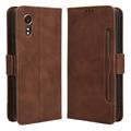 Samsung Galaxy X7 Pung Cover med Kortholder - Brun