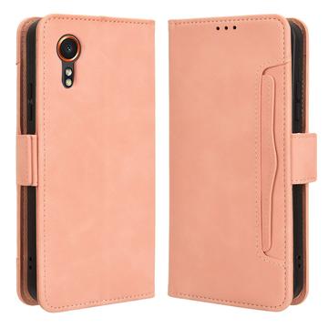 Samsung Galaxy X7 Pung Cover med Kortholder - Pink