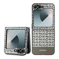 Samsung Galaxy Z Flip6 DKNY Repeat Pattern Bottom Stripe Cover - MagSafe-kompatibel - Brun