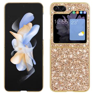 Samsung Galaxy Z Flip6 Glitter Series Hybrid Cover - Guld