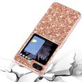 Samsung Galaxy Z Flip6 Glitter Series Hybrid Cover - Guld