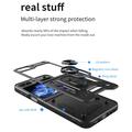 Samsung Galaxy Z Flip6 Hybrid Cover med Ring Holder - Sort